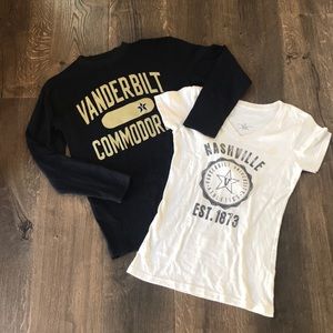 VANDERBILT/NASHVILLE SHIRTS! (2)